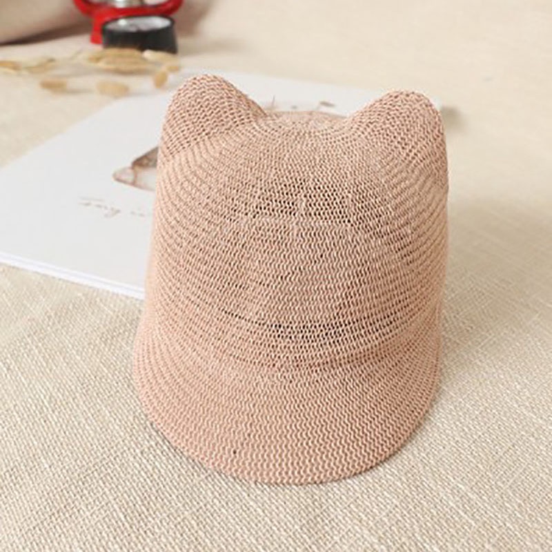 Mũ Lưỡi Trai Bằng Rơm Thời Trang Xuân Hè Dễ Thương Cho Trẻ Em