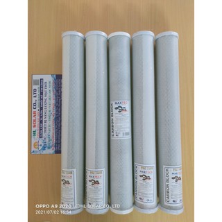 COMBO 5 lõi lọc CTO 20 inch dùng trong hệ thống lọc nước sinh hoạt, bộ lọc tổng đầu nguồn