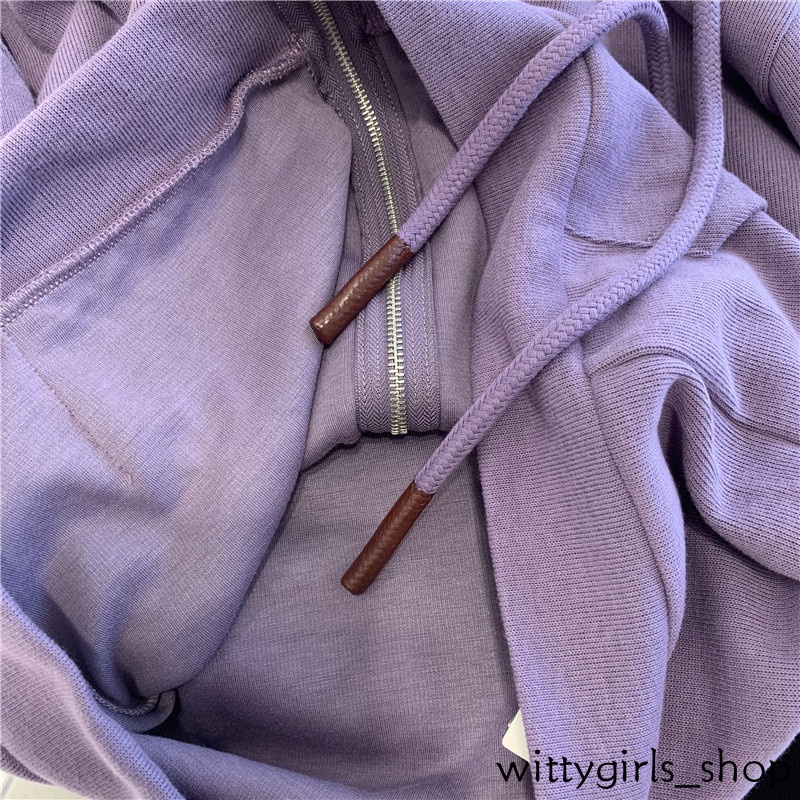 Wittygirls-áo Khoác Cardigan Mỏng Có Mũ Trùm Phối Khóa Kéo Mùa Đông Cho Nữ