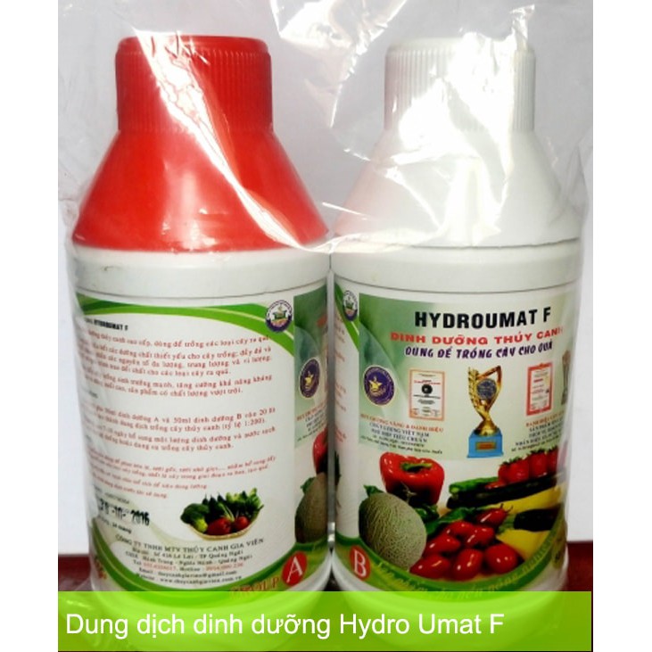 Dung dịch dinh dưỡng thủy canh Hydro Umat F cho cây ăn trái
