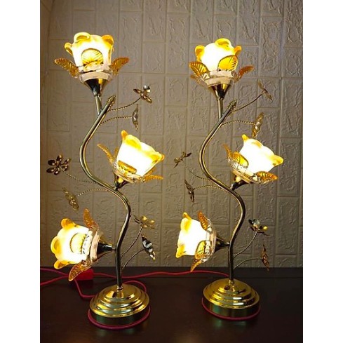 Đèn thờ bóng led hoa tu típ, cặp 2 chiếc, ( dành thờ bàn thờ đứng hoặc bàn thờ treo). Đồ thờ cúng