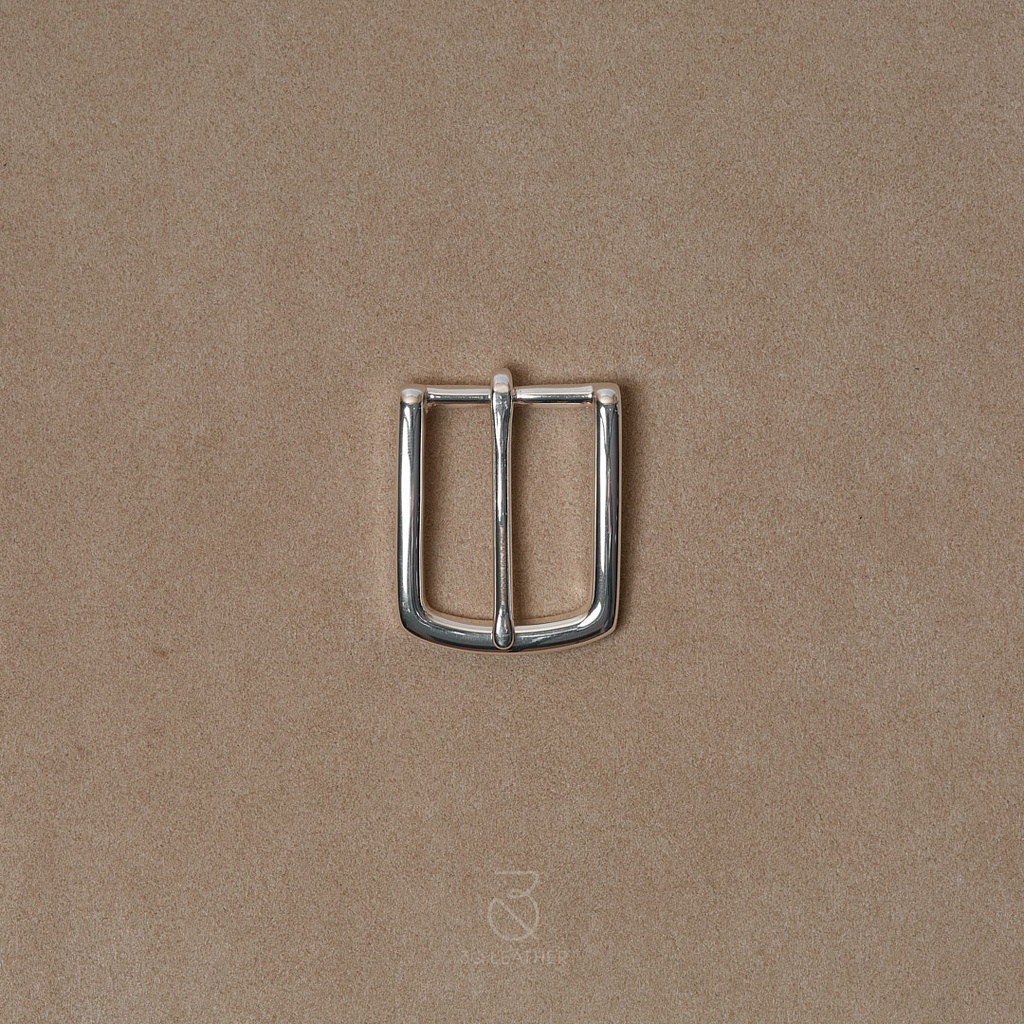 Mặt dây lưng Nam Nữ màu Bạc, mã MDL086, size 30mm, chất liệu đồng nguyên chất mạ Niken, mặt thắt lưng nam