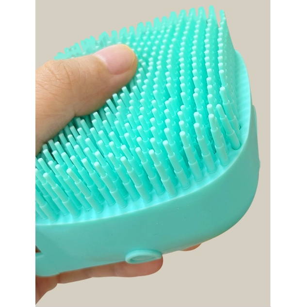Bàn chải tắm Massage tạo bọt cho chó mèo thú - Găng tay tắm cho thú cưng
