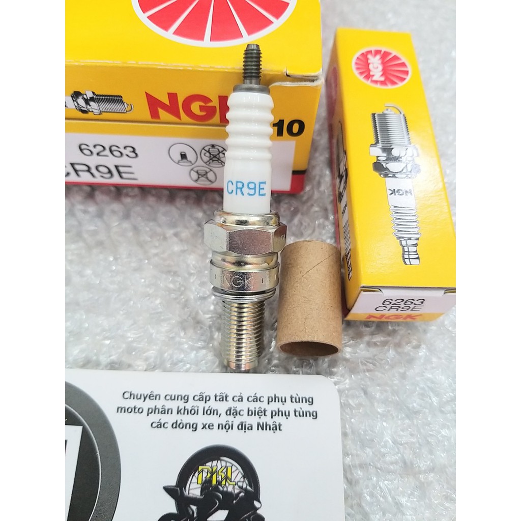 Bugi NGK chính hãng CR9E dùng Honda CB, hornet, Suzuki Bandit, Kawasaki 10R, 9R ...