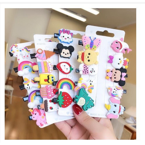Set 10 Kẹp Tóc Hàn Quốc Hot Trend Cho Bé Gái - PKT16