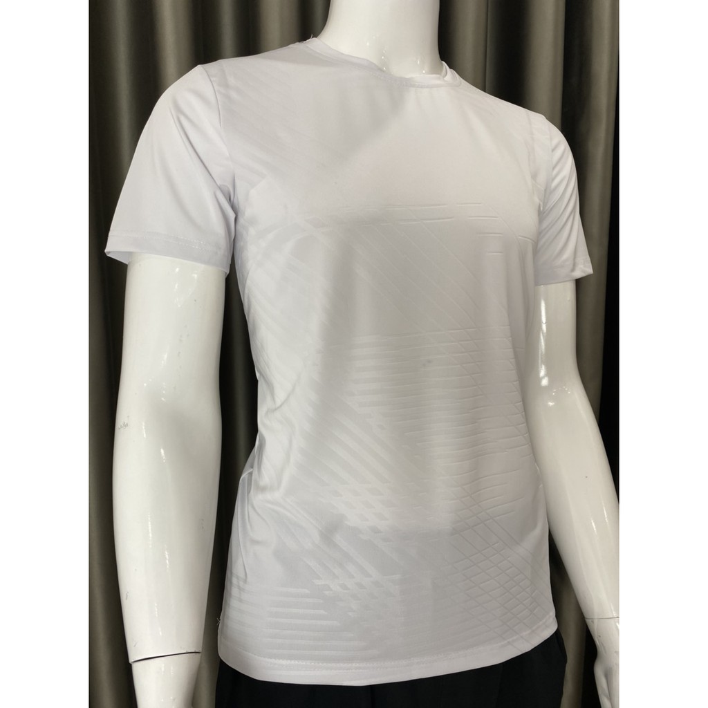 Áo thể thao nam thun lạnh,áo cộc tay cổ tròn ép vân | BigBuy360 - bigbuy360.vn