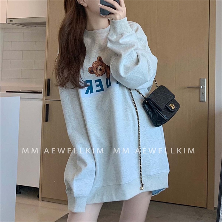 Áo thun nữ dài tay cổ tròn kiểu Hàn Quốc | BigBuy360 - bigbuy360.vn