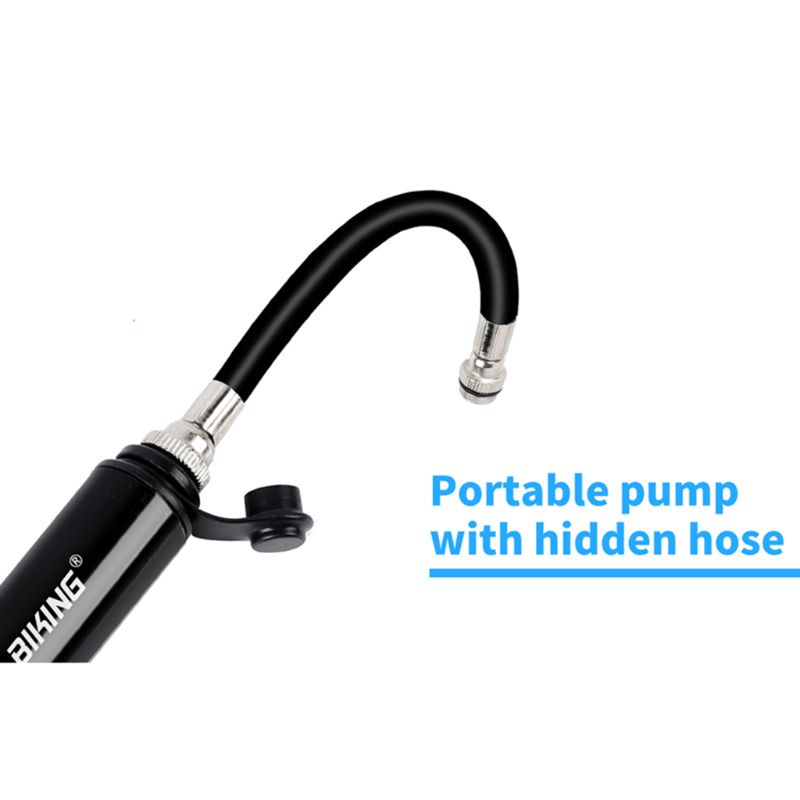 JOY 100Psi High Pressure Pump Bicycle Basketball Mini Portable Inflatable Pumps Cycling Tire Inflator with Hose