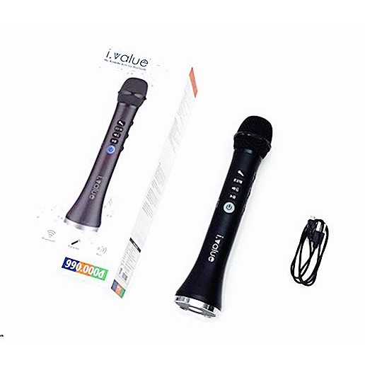 [Mã ELHACE giảm 4% đơn 300K] Micro karaoke kèm loa bluetooth ivalue MT-M001, Hàng chính hãng