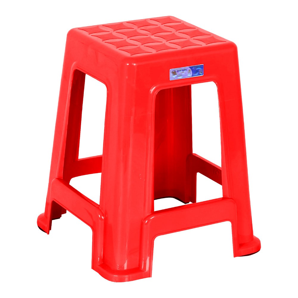 Combo 10 Ghế nhựa cao SUPER siêu chắc chắn, 100% nhựa chính phẩm, có nút chống trượt của Qui Phúc