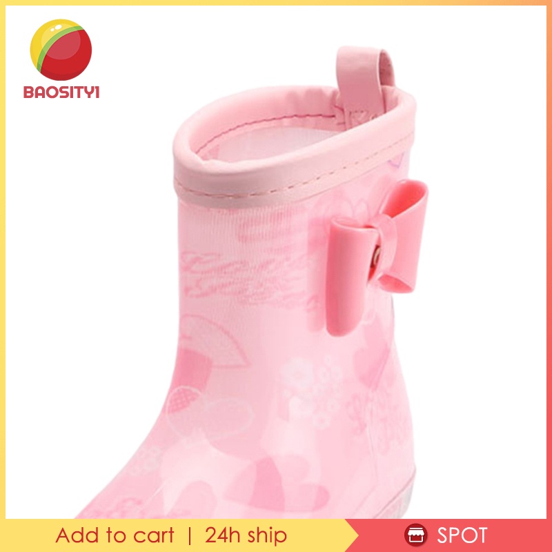 Giày bốt đi mưa bằng pvc chống trượt chống thấm nước siêu bền tiện dụng cho bé