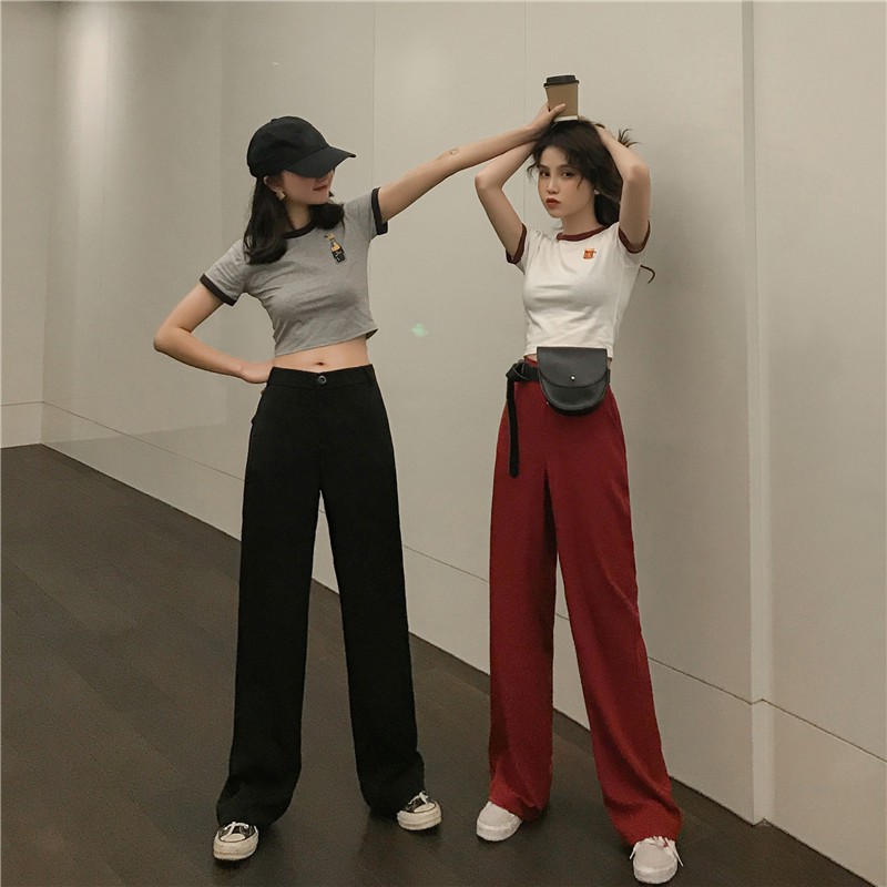 Quần tây suông eo chun mặt sau (Q70) – Hàng có sẵn