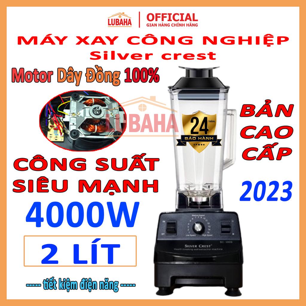 Máy Xay Công Nghiệp SILVER CREST SC-3899 xay đa năng mọi thực phẩm - xay đá, thịt cua,cá, xay rau má, xay cháo - LUBAHA
