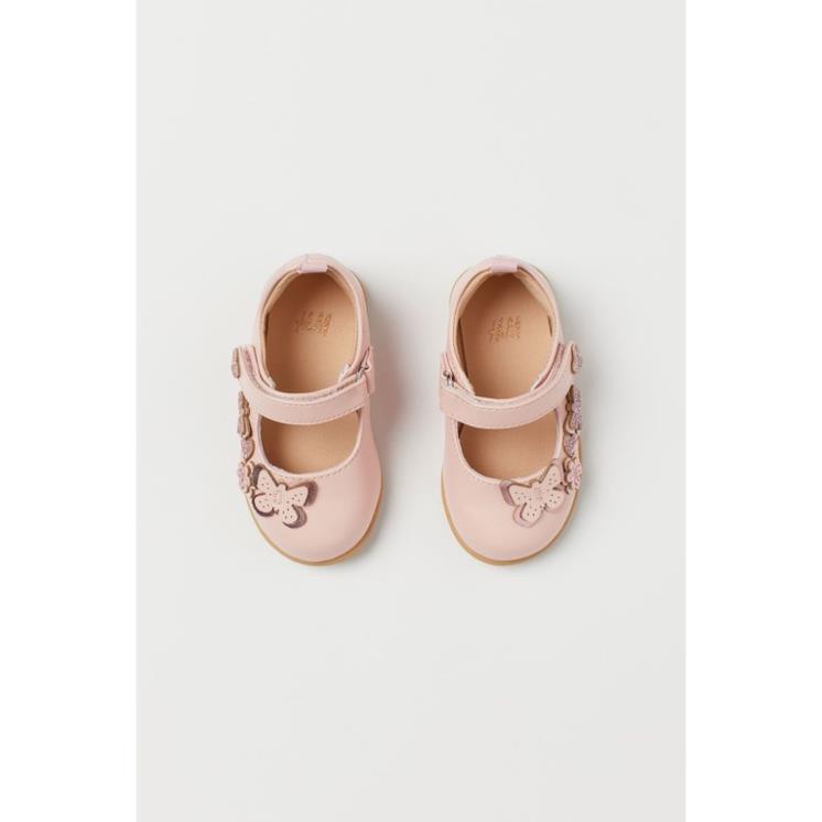 Giày búp bê hồng hoa nổi HM H&M_hàng chính hãng authentic /,