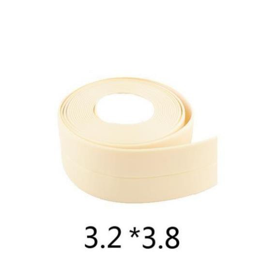 Băng keo PVC dán cạnh bếp , tường chống nấm mốc,Cuộn băng dán góc bảo vệ chống va đập không thấm nước(Sẵn) .