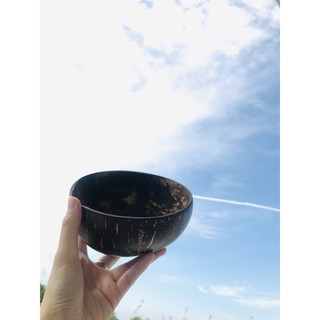 Chén gáo dừa mun thủ công loại 1