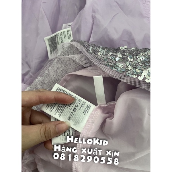 Váy hồng tím fr0zen sequin