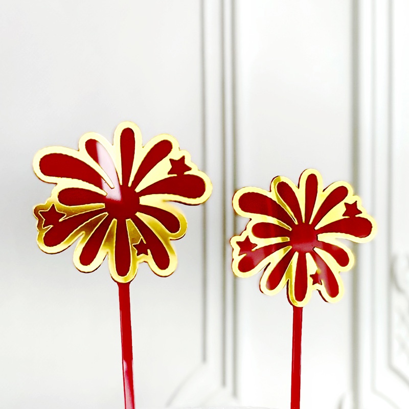 Set 2022 phụ kiện cắm trang trí bánh kem mừng năm mới/sinh nhật/sự kiện