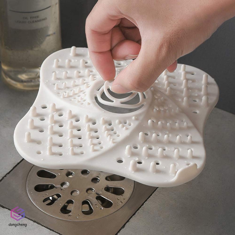 Miếng lọc rác/tóc có 4 đế hít chống tắc nghẽn lỗ thoát nước nhà tắm