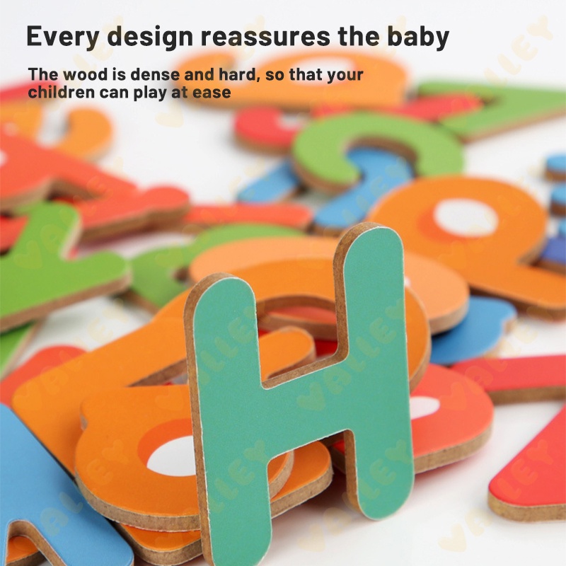 Set đồ chơi xếp hình ZHAN QI TOYS hình chữ cái tiếng anh bằng gỗ cho bé