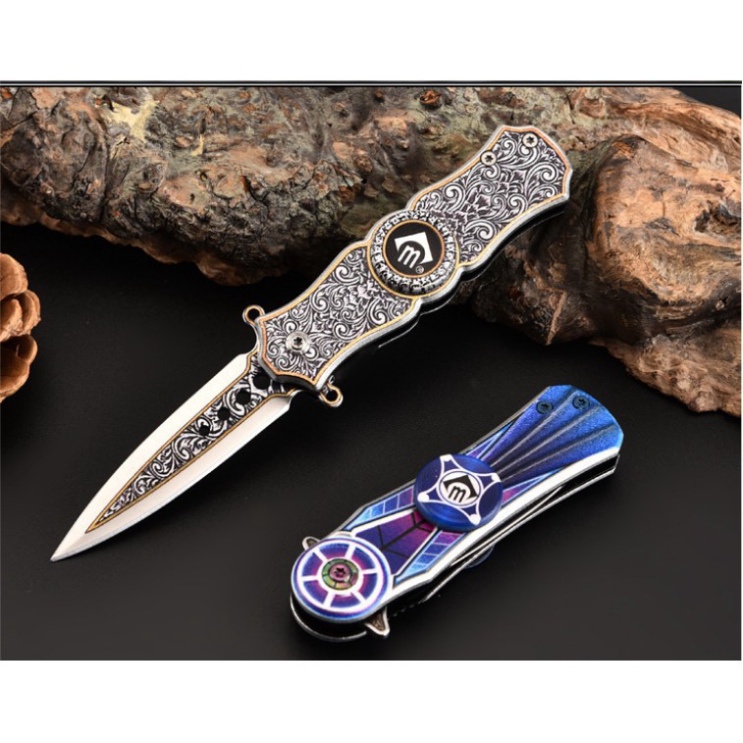 DAO SINH TỒN ĐI PHƯỢT GẤP GỌN - DAO PHƯỢT KẾT HỢP CON QUAY SPINNER Rt185 ZHENGFENG