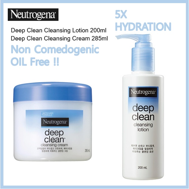Sữa Rửa Mặt NEUTROGENA Làm Sạch Sâu 200ml / Kem 285ml