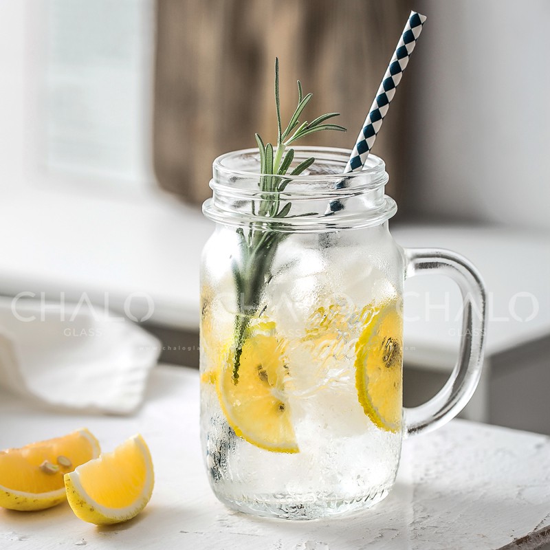 [Chính hãng] Cốc thủy tinh có quai kèm nắp kim loại Italia Quattro Stagioni 415ml | BigBuy360 - bigbuy360.vn