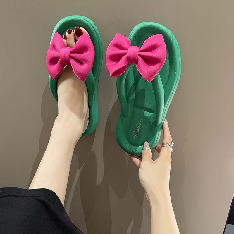 💘 Dép Nữ Xỏ Ngón Đính Nơ Thời Trang 💘 Dép Đi Biển 💘 thiết kế mới