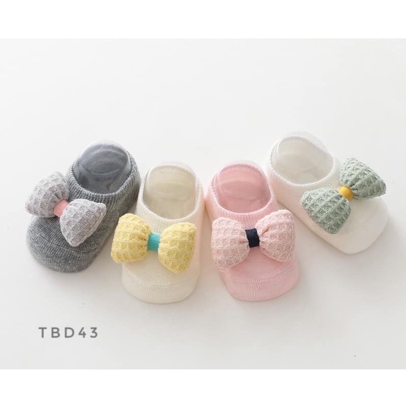 Set tất cổ ngắn + băng đô TBD43 cho bé 0-1 tuổi