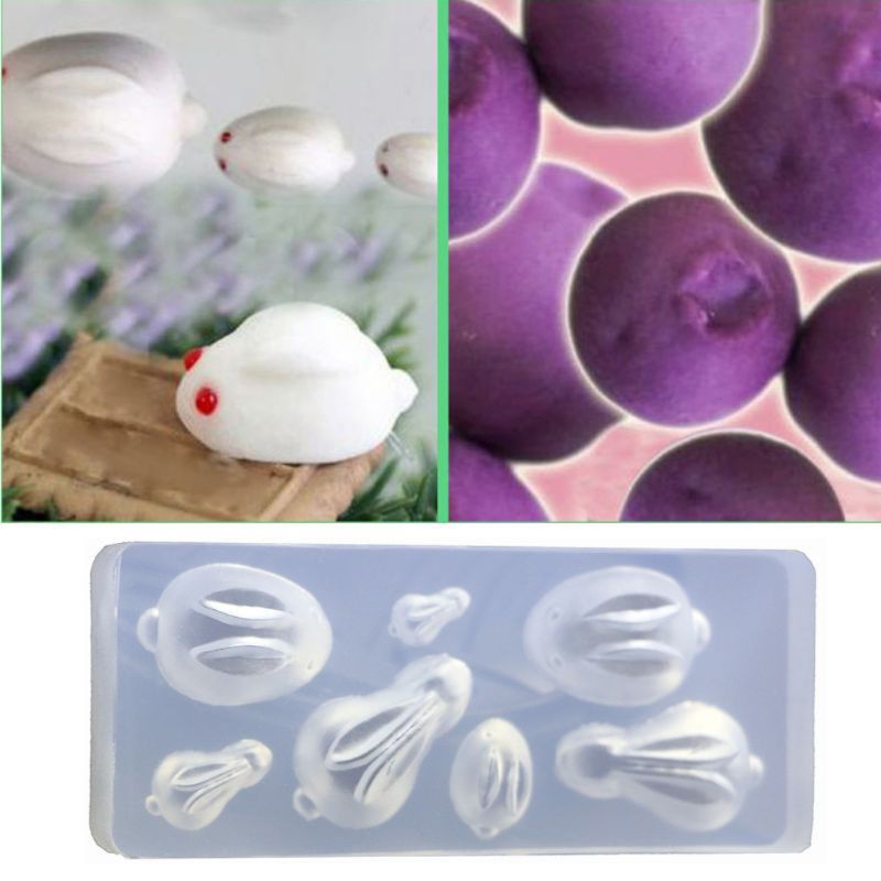Khuôn Silicone Làm Mặt Dây Chuyền Hình Thỏ