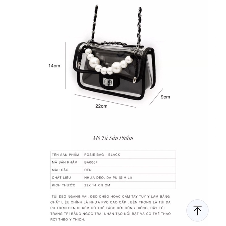 Túi đeo vai đi chơi thương hiệu FLORALPUNK  🌸