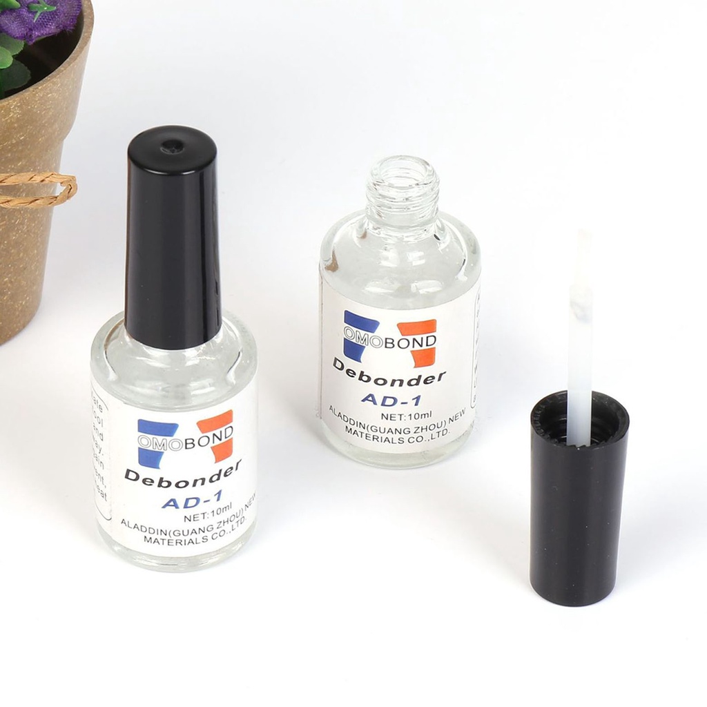 Lọ Keo Loại Bỏ Sơn Móng Tay 10ML Kèm Cọ Tiện Dụng