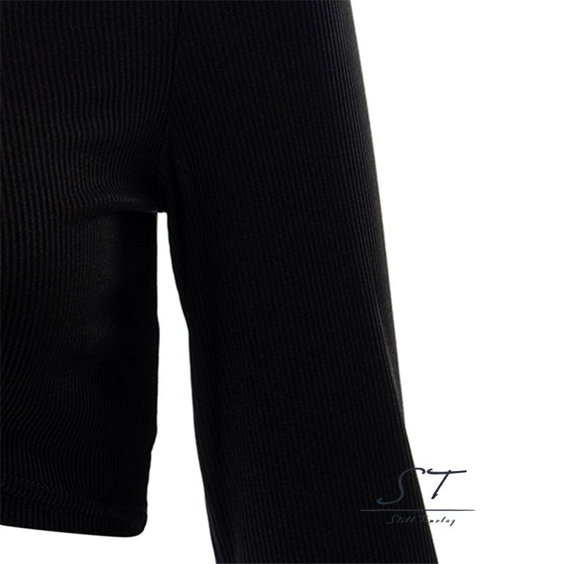 Áo Lửng Tay Dài Màu Trơn Thiết Kế Khoét Lỗ Hở Rốn Thời Trang Dành Cho Nữ