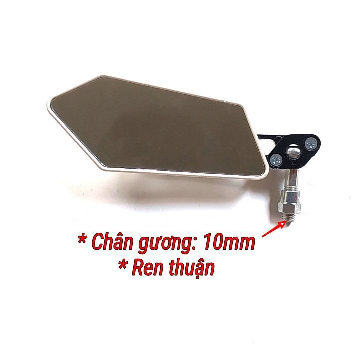 Gương chiếu hậu xe máy 5 cạnh loại rẻ