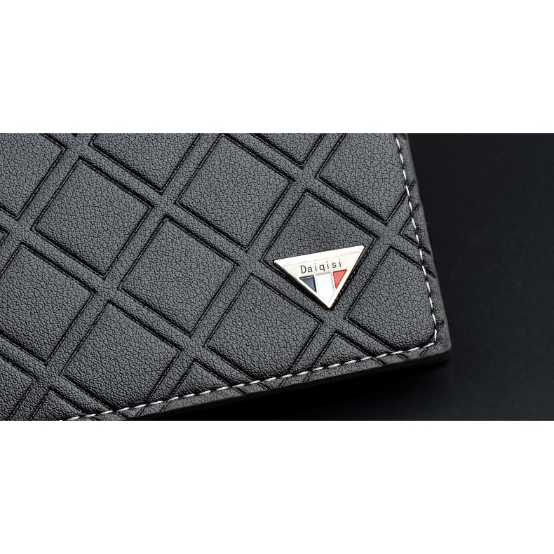 Ví Da Nam Bỏ Túi DAIQISI Cao Cấp, Kiểu Dáng Nam Tính Mạnh Mẽ - Chất Liệu Da PU Cao Cấp - Ví nam cầm tay tiện lợi