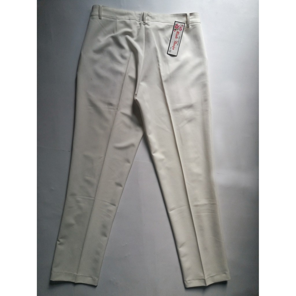 Quần Tây Vải Cao Cấp Nữ Màu Trắng | BigBuy360 - bigbuy360.vn