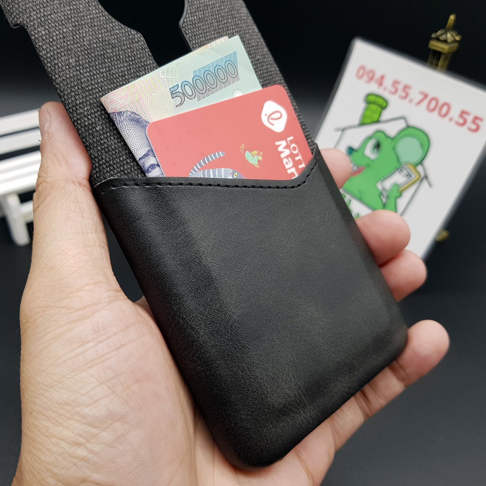 [Cao Cấp] Ốp Lưng Nokia 5.3 Vải Fabric Phối Da Nhét Tiền Thẻ ATM