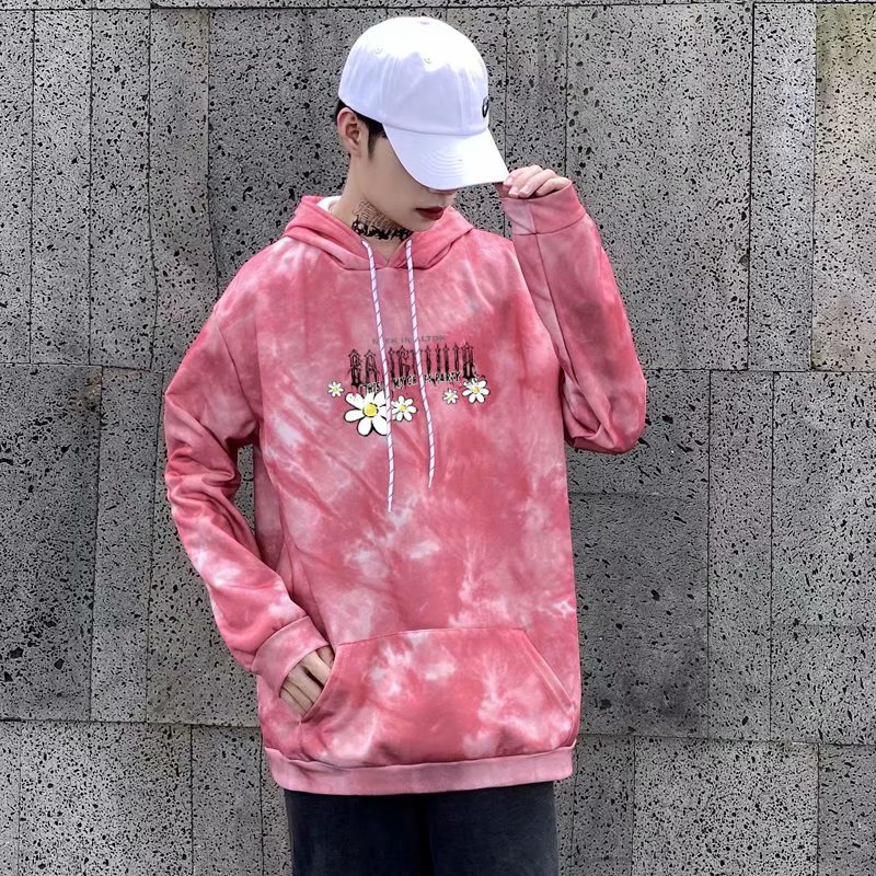 Korean Fashion Men's Hoodie Long Sleeve Hoodie 4 Colors Optional Size M-5XL