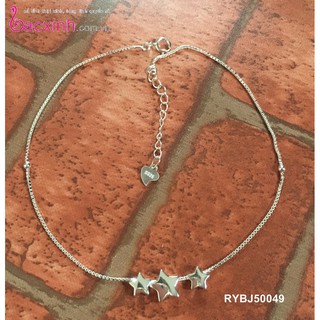 Lắc chân bạc Ý 925 Bạc Xinh Huệ Ngân - Ba ngôi sao xinh RYBJ50049