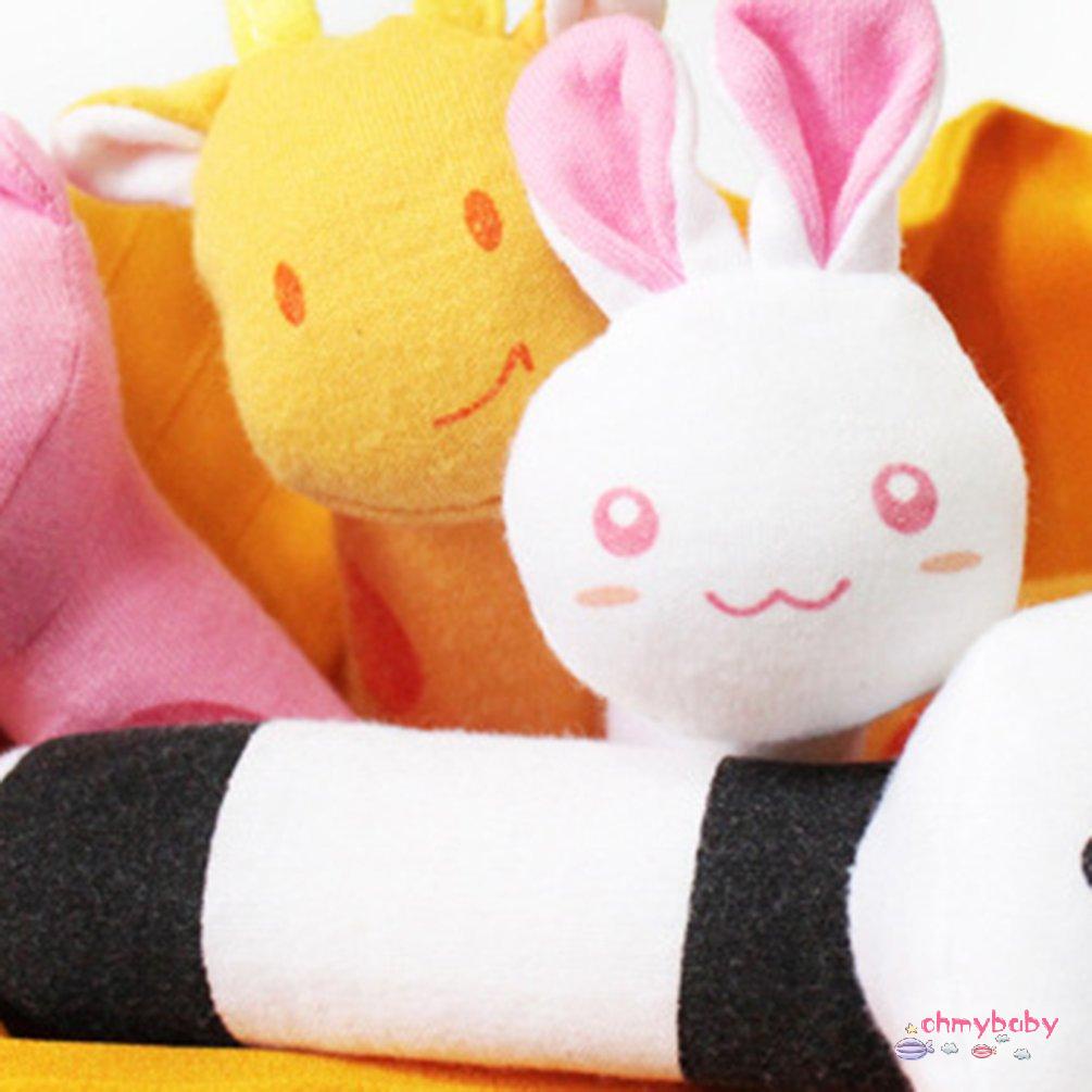 Đồ chơi lục lạc cầm tay hình thú nhồi bông dễ thương cho bé