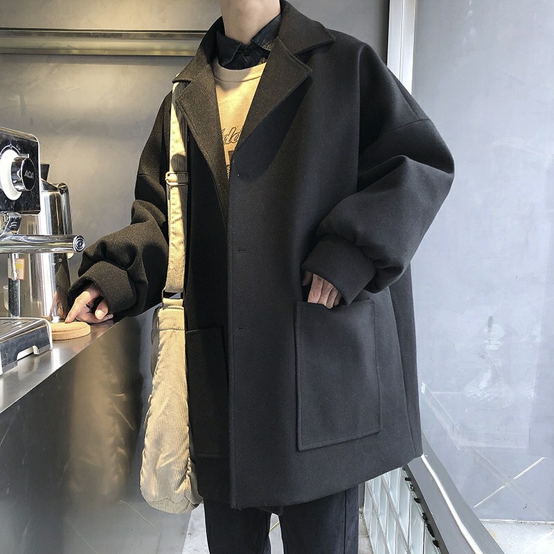 ÁO BLAZER DẠ DÀI PHONG CÁCH HÀN QUỐC CHO NAM