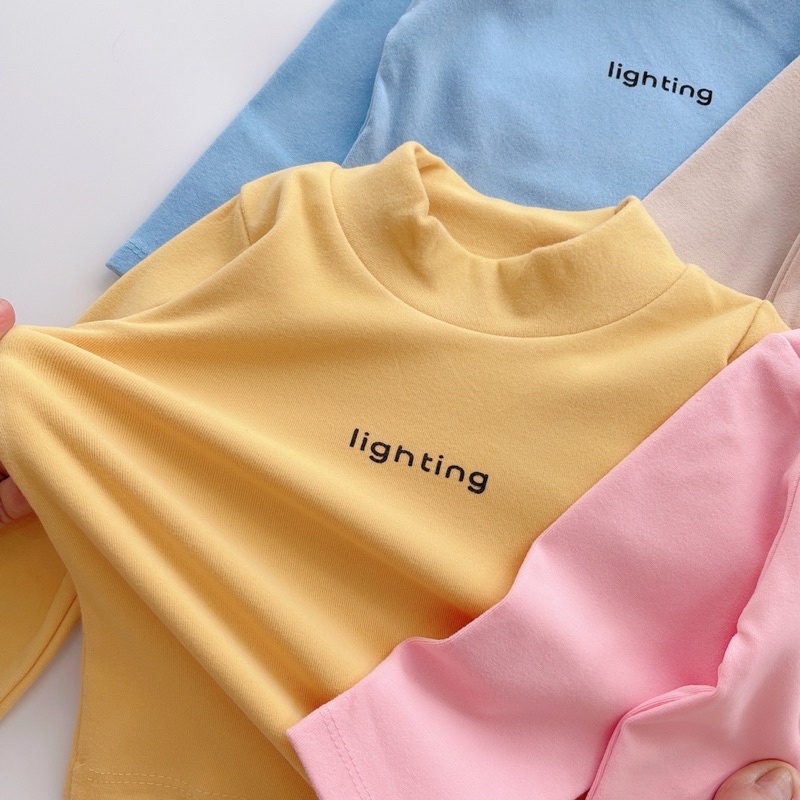 Áo giữ nhiệt cotton cổ cao bé trai/bé gái-Áo thu đông