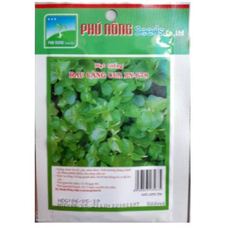 Hạt giống Rau Càng Cua - Gói 0.5g - Hạt giống Thương hiệu phú nông - giống cây ăn trái, rau, củ, quả, mầm hạt cái loại
