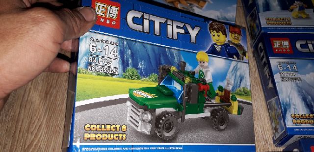 Lắp ráp 1 hộp lego Xe, tàu và máy bay Citify 5532