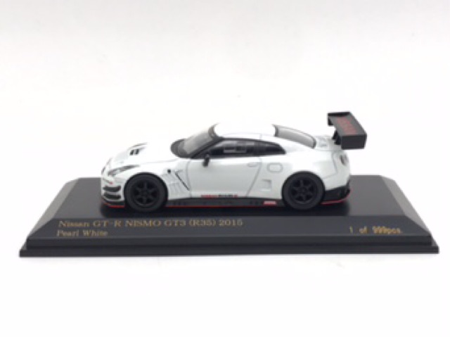 Xe Mô Hình Nissan GT-R Nismo GT3 (R35) 2015 1:64 Car-Nel ( Trắng )