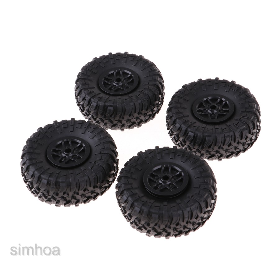 Set 4 Bánh Xe Cao Su Dành Cho Xe Hơi Điều Khiển Từ Xa D90 MN90 MN91 1: 12