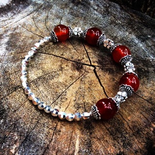 Charm Bạc Chụp hạt đá 10li