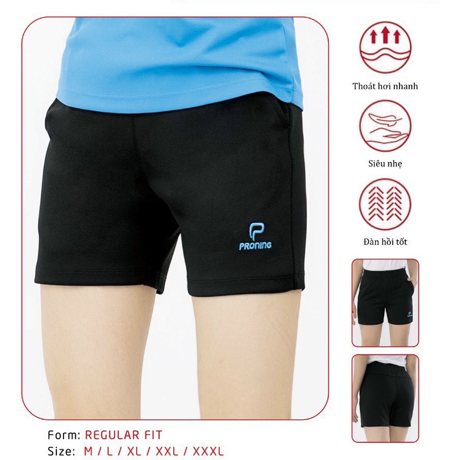 Quần thể thao nữ Proning, vải thun co giãn tốt, thấm hút mồ hôi ASC - 875