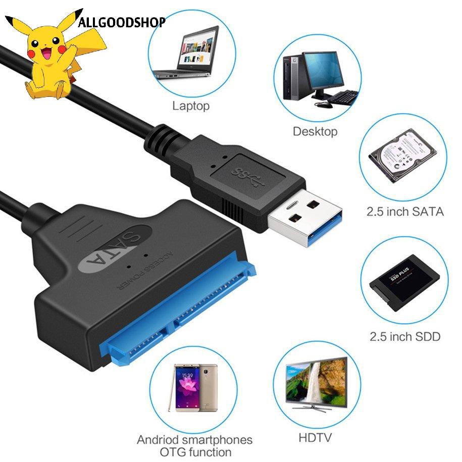 111all} SATA USB Adapter Cable SATA to USB3.0 Data Transfer Converter Support 2.5" HDD