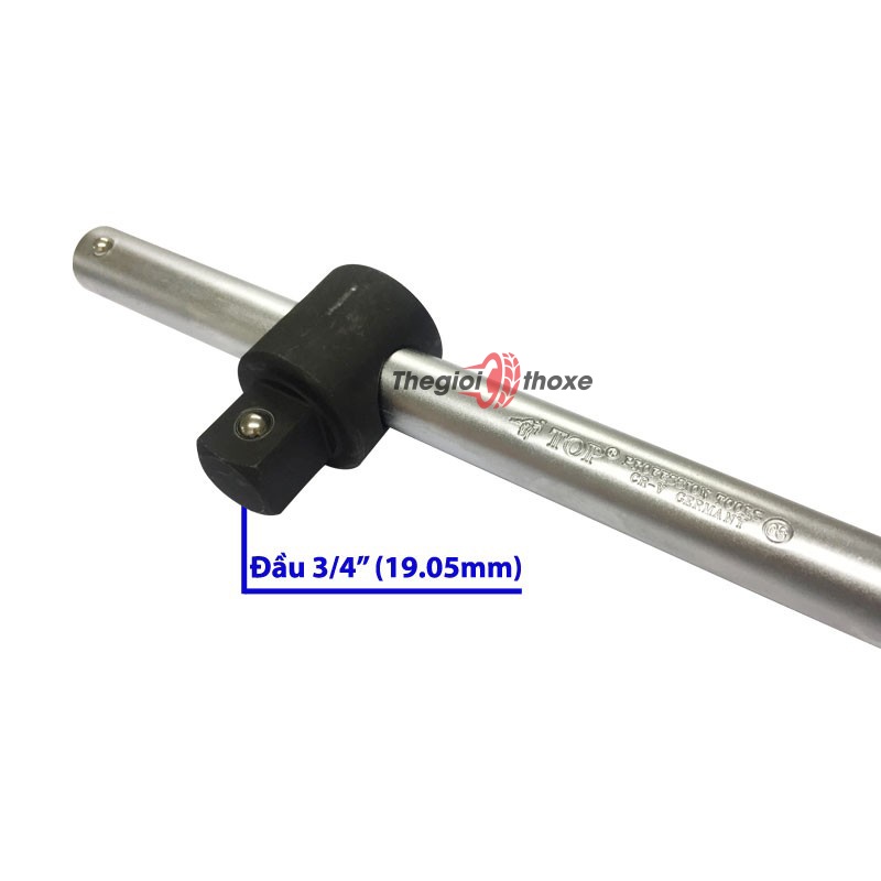 Tay vặn khẩu 3/4 đầu trượt TOP TSA-00005 | Tay công vặn ốc chất lượng cao | Cần siết ốc loại tốt | Thế Giới Thợ Xe